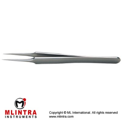 Jewelers Forcep 4 # Straight,0.13 x 0.08mm tips, 11cm